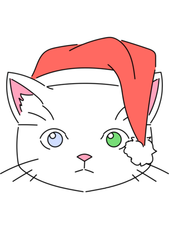 Nadruk Meowy christmas - Przód