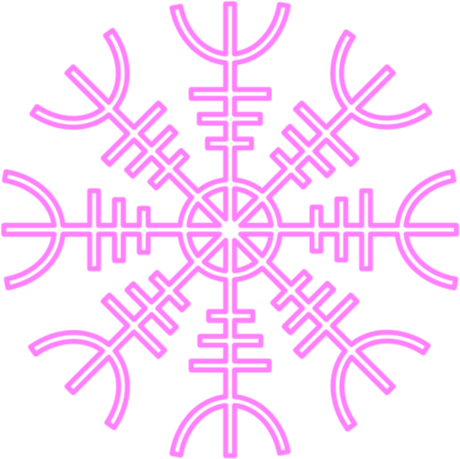 Nadruk Viking vegvisir - Przód