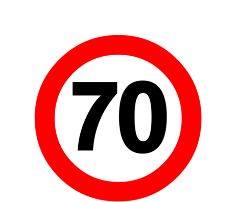 Nadruk Przekroczyłem 70 - prezent na 70 urodziny - Przód