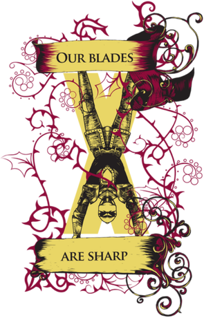Nadruk Gra o tron - Our blades are sharp - Przód