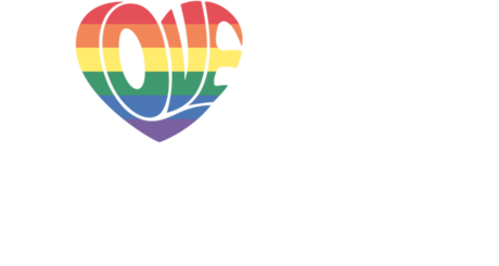 Nadruk I love my boyfriend LGBT tęcza - Przód