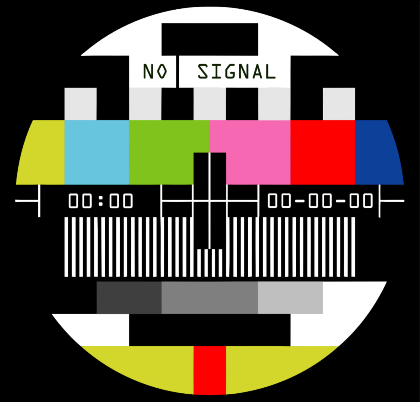 Nadruk Obraz kontrolny - No signal - Przód
